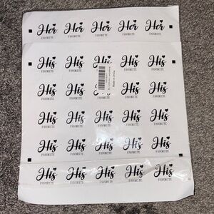 His & Her “Favorite” wedding favour